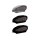 Inside Plate Oval Mini LED Taillight without Mounting Bracket Oval Black LED