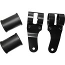 Fork Sidemount Headlight Mount With rubber spacer Black...