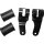 Fork Sidemount Headlight Mount With rubber spacer Black Satin
