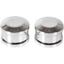 Rear Axle Cover Set Aluminium Polished