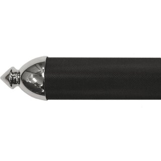 Style C Grip End Caps Chrome 1"