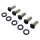 Derby Cover Screw Kits Flat Black Powder Coated