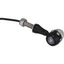 Retro LED Turn Signal V2A Black stem Black Clear LED