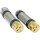 Young Gun Iron Cross Grips Aluminium 1" Polished Cable operated