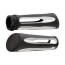 Arlen Ness, billet Deep Cut handlebar grips. Black