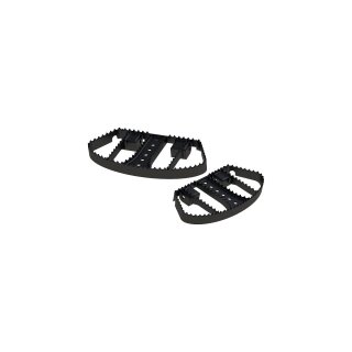 MX-Style Passenger Floorboards Black, Powder Coated, Satin