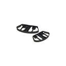 MX-Style Passenger Floorboards Black, Powder Coated, Satin