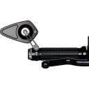 mo.view blade Bar End Mirror Black, Anodized