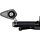 mo.view blade Bar End Mirror Black, Anodized