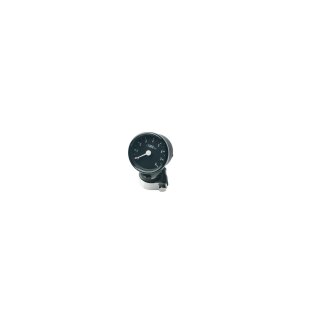 Mini Speedometer Scale: 160 mph; Scale Color: black; Ratio 2:1 Chrome