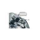 ISO-Flame Grips Chrome 1" Throttle By Wire