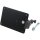 Sidemount License Plate Bracket Kit Switzerland 180 x 140 mm Black Powder Coated