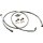 OEM Style Brake Line Kit Stainless Steel Clear Coated 43,74"