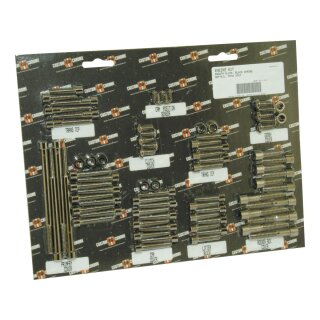 Smooth Tinted Chrome-Plated Transmission Side Cover & Bearing Support Plate Bolt Kit Dark Chrome