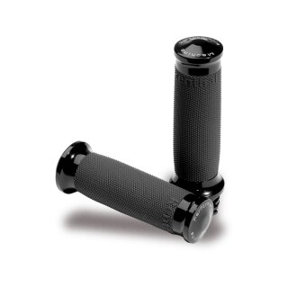 Contour Grips Black 1" Anodized Throttle By Wire
