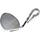 Ferrara 2 Bar End Mirror 115 mm stem Chrome