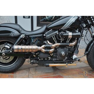 Outline Bomb Tattoo Exhaust System Chrome Satin