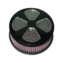 4-Spade Hi-Flow Air Cleaner Black Anodized