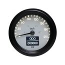 ELT60 Basic Tachometer Scale: 220 km/h; Scale Color: white