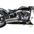 Outline Radial Low Exit Exhaust System Chrome Satin