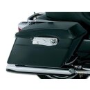 Flame Saddlebag Latch Cover Chrome