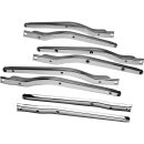 OEM Reproduction Chrome Fender Struts Set 2 Holes (not countersunk) Chrome