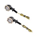 LED Turn Signal Brass Black Anodized Clear LED