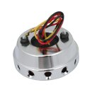 Retro Drilled LED Rücklicht without Bracket Chrome Black LED