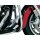 Longhorn Offset Highway Pegs with Dually & Magnum Quick Clamp 1-1/4" Engine Guards or Tubing Chrome