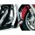 Longhorn Offset Highway Pegs with Dually & Magnum Quick Clamp 1-1/4" Engine Guards or Tubing Chrome