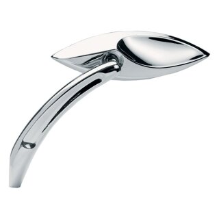 NESS DIE-CAST CHROME 3D CATEYE MIRROR, LEFT