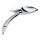 NESS DIE-CAST CHROME 3D CATEYE MIRROR, LEFT