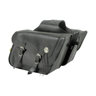 Deluxe Slant Saddlebags Black