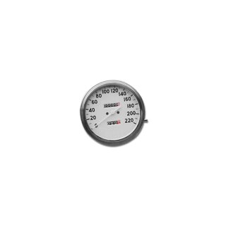 Fat Bob Speedometer Scale: 220 km/h; Scale Color: white; Ratio 2:1
