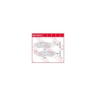 Sinter Street Replacement Brake Pads Sinter Front