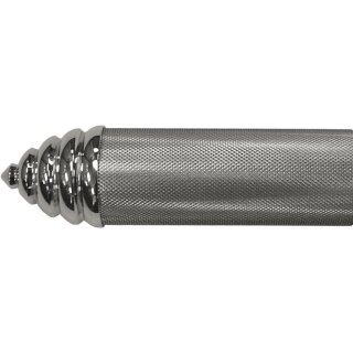Style D Grip Ends Caps Chrome 1"