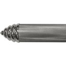 Style D Grip Ends Caps Chrome 1"