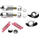 Rear Turn Signal Studs Relocation Kit Chrome