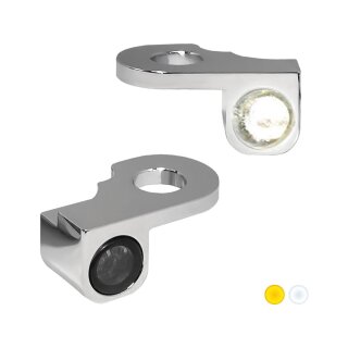 NANO Series LED Turn Signals/Position Light Chrome Smoke LED