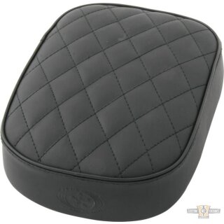 Diamond Suction Cup Pillion Pad Black Vinyl