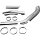 Lower 8" Long Replacement Exhaust Heat Shield Rear Chrome