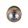 Retro 120mm Headlight Insert Chrome Clear