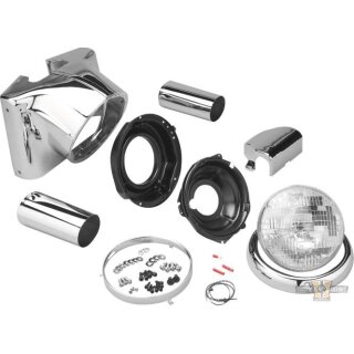 Nacelle 7" Headlight Kit Chrome Halogen