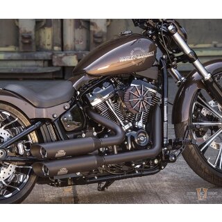 V-Strike Even Wide Black Header set for Softail 2018 up