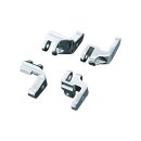 Driver Floorboard Relocation Brackets Chrome