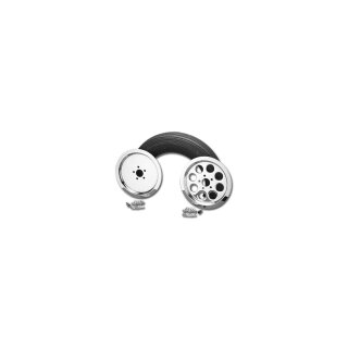 CHROME REAR PULLEY INSERT 65T