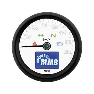 ELT48 Basic Tachometer Scale: 220 km/h; Scale Color: white