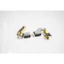 Stripe LED Blinker Aluminium Polished Light Smoke LED