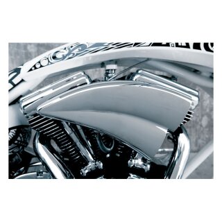 DOUBLE BARREL AIR CLEANER, CHROME