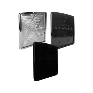 Inside License Plate Base Plate German Size (80ccm) 240x135mm Polished